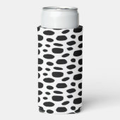 Zwarte vlekkerige achtergrond wit seltzer blikjeskoeler (Seltzer Voorkant)