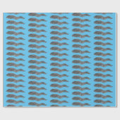 Zwarte vlekvormige cartoon cadeaupapier (Vlak)