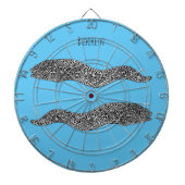 Zwarte vlekvormige cartoon dartbord (Voorkant)