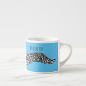 Zwarte vlekvormige cartoon espresso kop (Rechts)