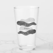 Zwarte vlekvormige cartoon glas (Achterkant)