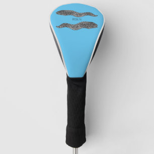 Zwarte vlekvormige cartoon golfheadcover