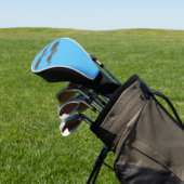 Zwarte vlekvormige cartoon golfheadcover (Insitu)
