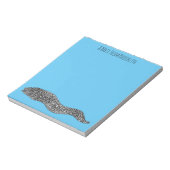 Zwarte vlekvormige cartoon notitieblok (Linkerzijde)