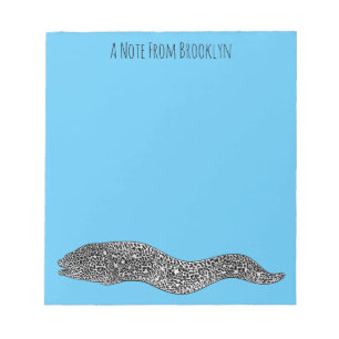 Zwarte vlekvormige cartoon notitieblok