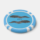 Zwarte vlekvormige cartoon poker chips (Enkel)