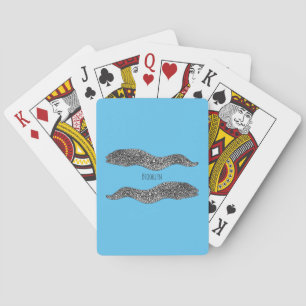 Zwarte vlekvormige cartoon pokerkaarten