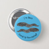Zwarte vlekvormige cartoon ronde button 5,7 cm (Voorkant /achterkant)