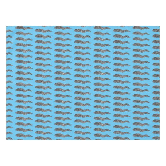 Zwarte vlekvormige cartoon tafelkleed (Voorkant (Horizontaal))