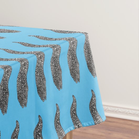 Zwarte vlekvormige cartoon tafelkleed (Voorbeeld)