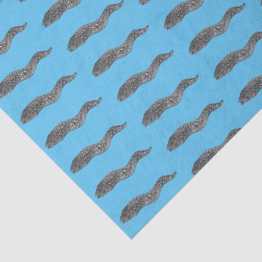 Zwarte vlekvormige cartoon tissuepapier (Detail)