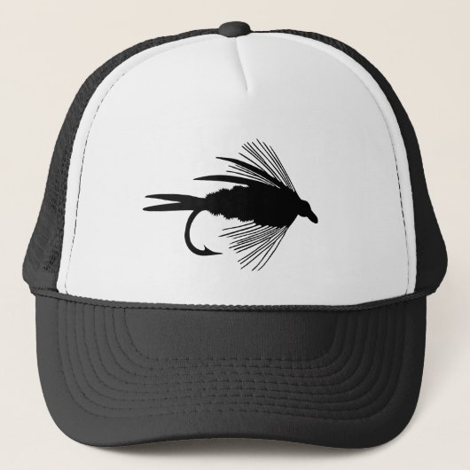 Zwarte-vliegende lende trucker pet (Voorkant)