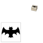 Zwarte Vliegende Vleermuis Stempel van Rubber voor (Gestempeld)