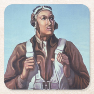 Zwarte vliegeniers: Amerikaanse WO2 militaire geve Kartonnen Onderzetters