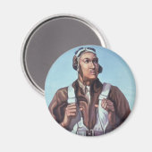 Zwarte vliegeniers: Amerikaanse WO2 militaire geve Magneet (Voorkant / Achterkant)