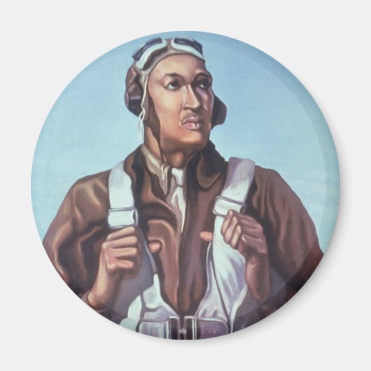 Zwarte vliegeniers: Amerikaanse WO2 militaire geve Magneet (Voorkant)