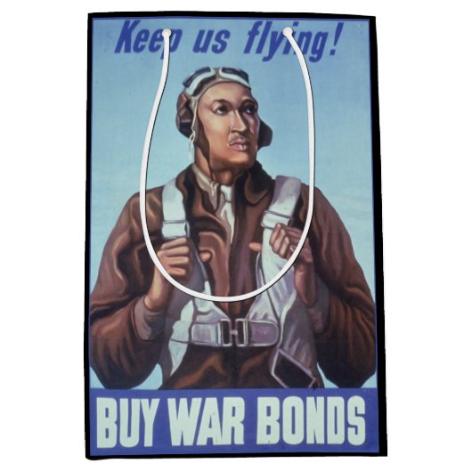 Zwarte vliegeniers: Amerikaanse WO2 militaire geve Medium Cadeauzakje (Voorkant)