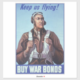 Zwarte vliegeniers: Amerikaanse WO2 militaire geve Sticker
