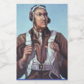 Zwarte vliegeniers: Amerikaanse WO2 militaire geve Voedselcontainer Etiket (Enkel label)