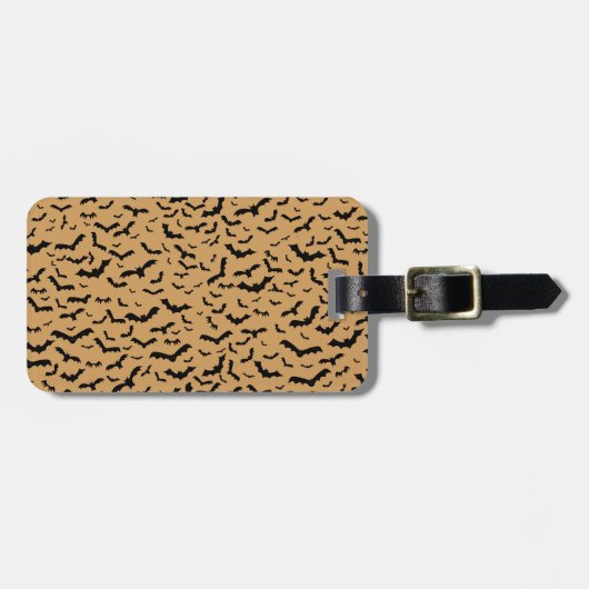 Zwarte vliegers bagagelabel (Voorkant horizontaal)