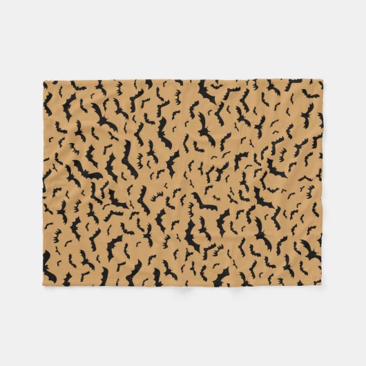 Zwarte vliegers fleece deken (Voorkant (Horizontaal))