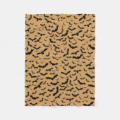 Zwarte vliegers fleece deken (Voorkant)