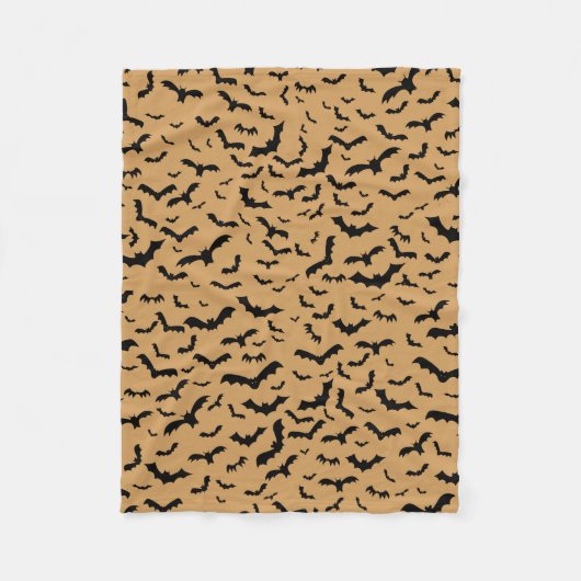Zwarte vliegers fleece deken (Voorkant)