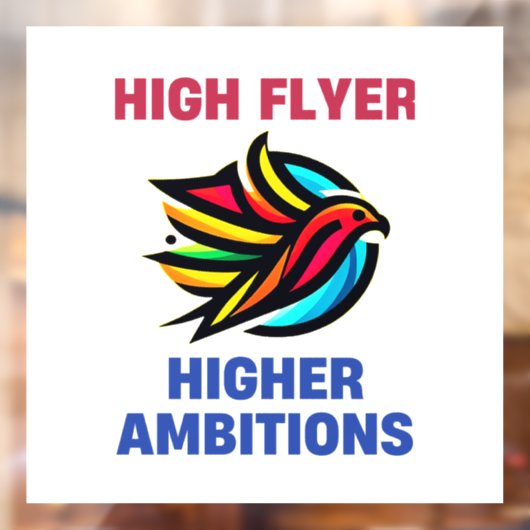 zwarte vliegervogel raamsticker (Vel 2)