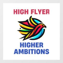 zwarte vliegervogel raamsticker