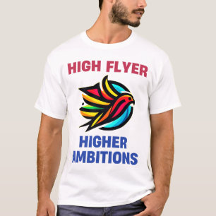 zwarte vliegervogel t-shirt