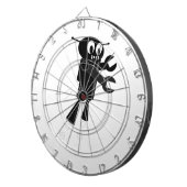 Zwarte vliegrobot dartbord (Voorkant Rechts)