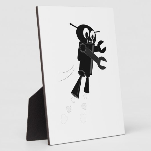 Zwarte vliegrobot fotoplaat (Zijkant)