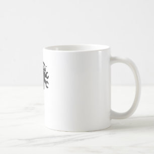 Zwarte vliegrobot koffiemok