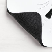 Zwarte vliegrobot muismat (Hoek)