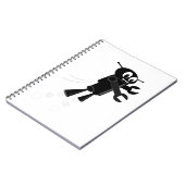 Zwarte vliegrobot notitieboek (Linkerzijde)