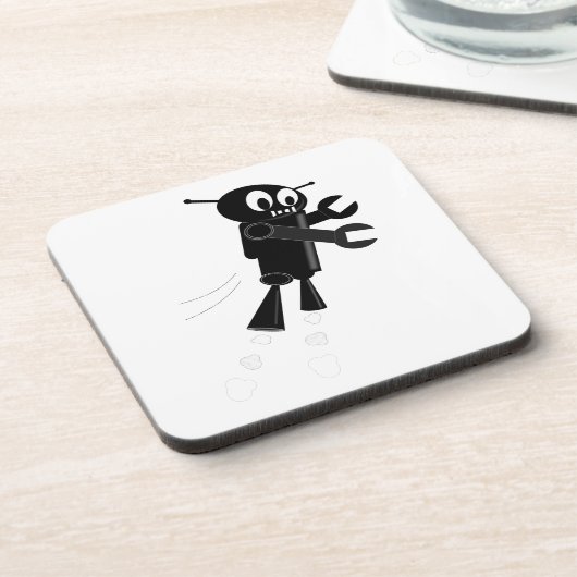 Zwarte vliegrobot onderzetter (Linkerzijde)