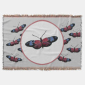 Zwarte vlinder deken (Voorkant)