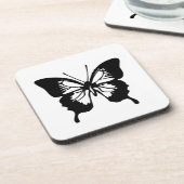 Zwarte vlinder drankjes onderzetter (Linkerzijde)