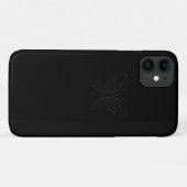 zwarte vlinder iPhone / iPad hoesje (Achterkant (horizontaal))