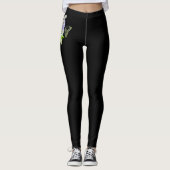 Zwarte vlinder Leggings (Voorkant)