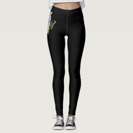 Zwarte vlinder Leggings