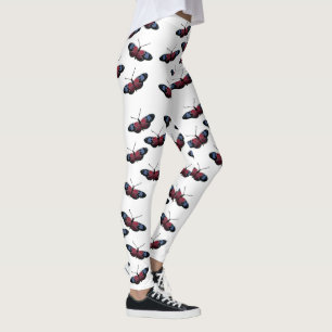 Zwarte vlinder leggings