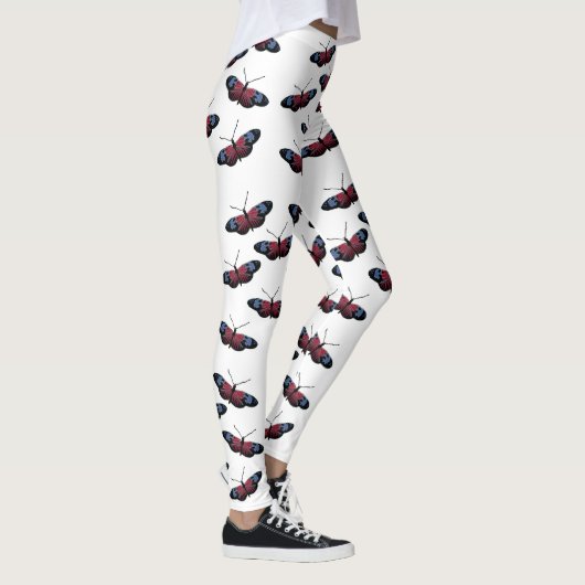 Zwarte vlinder leggings (Rechts)