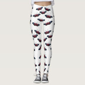 Zwarte vlinder leggings (Voorkant)