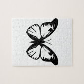 Zwarte vlinder legpuzzel (Horizontaal)