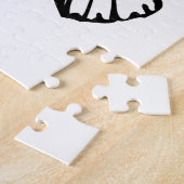 Zwarte vlinder legpuzzel (Zijkant)