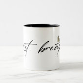 zwarte vlinder met " net adem " tweekleurige koffiemok (Center)