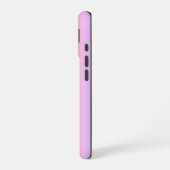 Zwarte vlinder op pastel regenboog iPhone 16 hoesje (Linkerkant)