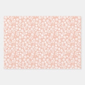 Zwarte Vlinder Pastel Bloemen Inpakpapier Vel (Voorkant 3)