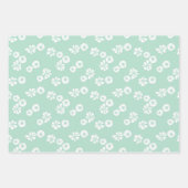 Zwarte Vlinder Pastel Bloemen Inpakpapier Vel (Voorkant 2)